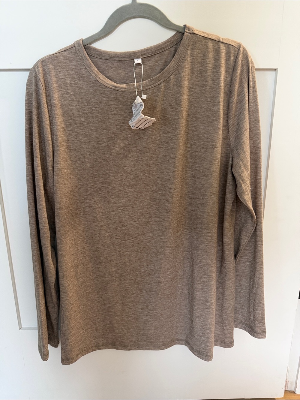NWT Long Sleeve Crewneck Top - Taupe